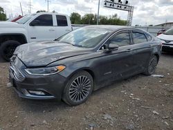 Ford salvage cars for sale: 2017 Ford Fusion Titanium HEV