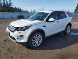 Salvage cars for sale from Copart Bowmanville, ON: 2015 Land Rover Discovery Sport HSE Luxury
