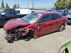 Salvage cars for sale from Copart Rancho Cucamonga, CA: 2017 Toyota Camry LE