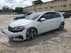 Salvage cars for sale at Opa Locka, FL auction: 2019 Volkswagen GTI S