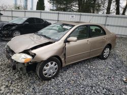 Salvage cars for sale from Copart Windsor, NJ: 2006 Toyota Corolla CE