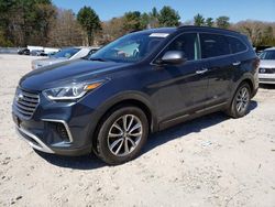 Salvage cars for sale at Mendon, MA auction: 2017 Hyundai Santa FE SE