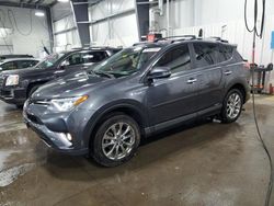Salvage cars for sale at Ham Lake, MN auction: 2017 Toyota Rav4 HV Limited