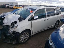 Salvage cars for sale at Brighton, CO auction: 2015 Toyota Sienna XLE