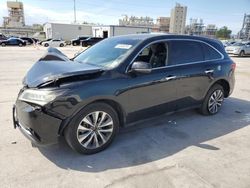 Salvage cars for sale at New Orleans, LA auction: 2016 Acura MDX Technology