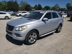 Salvage cars for sale from Copart Madisonville, TN: 2015 Mercedes-Benz ML 350 4matic