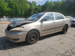 Salvage cars for sale from Copart Austell, GA: 2006 Toyota Corolla CE