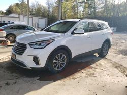 Salvage cars for sale at Hueytown, AL auction: 2017 Hyundai Santa FE SE