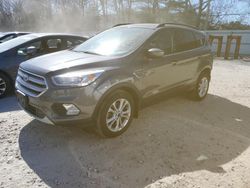 Salvage cars for sale at North Billerica, MA auction: 2017 Ford Escape SE