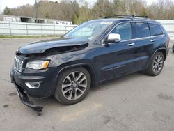 Salvage cars for sale at Assonet, MA auction: 2017 Jeep Grand Cherokee Overland