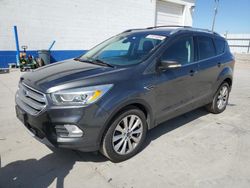 Buy Salvage Cars For Sale now at auction: 2017 Ford Escape Titanium