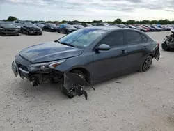 Salvage cars for sale at San Antonio, TX auction: 2022 KIA Forte FE