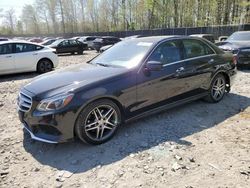 Salvage cars for sale at Waldorf, MD auction: 2016 Mercedes-Benz E 350 4matic