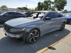 Honda salvage cars for sale: 2022 Honda Accord Sport