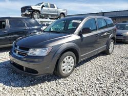 Salvage cars for sale from Copart Wayland, MI: 2015 Dodge Journey SE