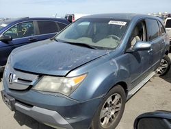 Salvage cars for sale at Martinez, CA auction: 2008 Acura MDX Technology
