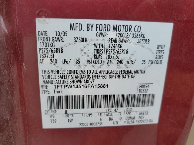 2006 Ford F150 Supercrew