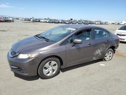Salvage cars for sale at Martinez, CA auction: 2014 Honda Civic LX
