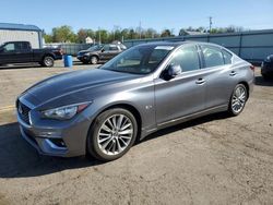 Salvage cars for sale from Copart Pennsburg, PA: 2018 Infiniti Q50 Luxe