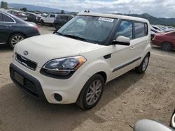 Salvage cars for sale from Copart San Martin, CA: 2013 KIA Soul +