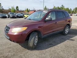 Salvage cars for sale at Gaston, SC auction: 2009 Hyundai Santa FE GLS