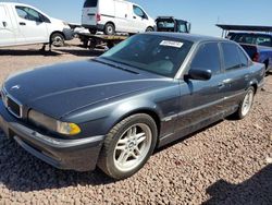 Vehiculos salvage en venta de Copart Phoenix, AZ: 2001 BMW 740 I Automatic