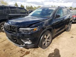 Vehiculos salvage en venta de Copart Elgin, IL: 2019 Jeep Cherokee Limited