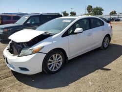 Salvage cars for sale from Copart San Diego, CA: 2012 Honda Civic EXL