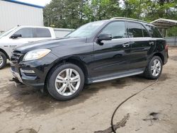 Salvage cars for sale at Austell, GA auction: 2013 Mercedes-Benz ML 350