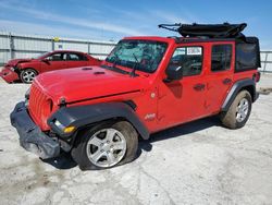 Salvage cars for sale at Walton, KY auction: 2018 Jeep Wrangler Unlimited Sport