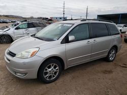 Salvage cars for sale from Copart Colorado Springs, CO: 2004 Toyota Sienna XLE