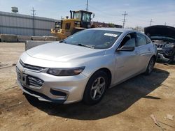 Salvage cars for sale at Dyer, IN auction: 2018 Chevrolet Malibu LS