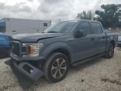 Salvage cars for sale from Copart Opa Locka, FL: 2019 Ford F150 Supercrew