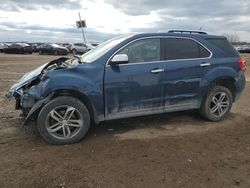Salvage cars for sale from Copart Davison, MI: 2016 Chevrolet Equinox LTZ