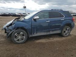 Salvage cars for sale at Davison, MI auction: 2016 Chevrolet Equinox LTZ