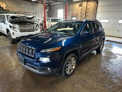 Salvage cars for sale at London, ON auction: 2018 Jeep Cherokee Limited