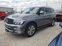 Salvage cars for sale at Haslet, TX auction: 2016 Infiniti QX80