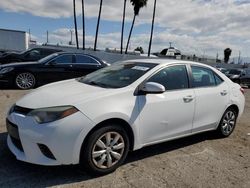 Salvage cars for sale at Van Nuys, CA auction: 2016 Toyota Corolla L