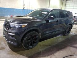 Salvage cars for sale at Woodhaven, MI auction: 2022 Ford Explorer ST