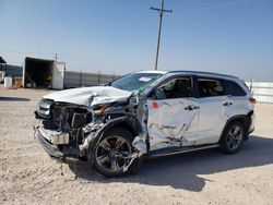 Salvage cars for sale at Andrews, TX auction: 2017 Toyota Highlander Limited
