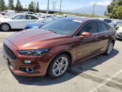 Salvage cars for sale from Copart Rancho Cucamonga, CA: 2015 Ford Fusion Titanium Phev