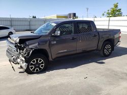 Salvage cars for sale at Antelope, CA auction: 2016 Toyota Tundra Crewmax SR5