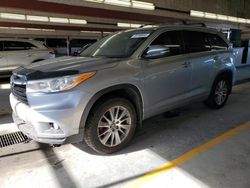 Salvage cars for sale at Dyer, IN auction: 2016 Toyota Highlander XLE