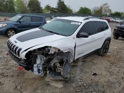 Salvage cars for sale at Madisonville, TN auction: 2017 Jeep Cherokee Trailhawk