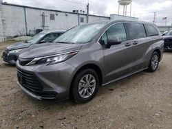 Salvage cars for sale from Copart Chicago Heights, IL: 2023 Toyota Sienna LE