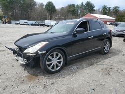 Salvage cars for sale at Mendon, MA auction: 2013 Infiniti EX37 Base