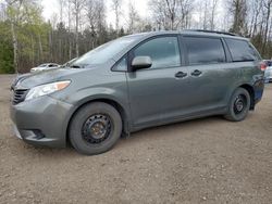 Salvage cars for sale from Copart Ontario Auction, ON: 2013 Toyota Sienna