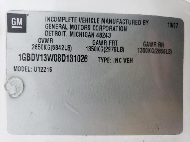 2008 Chevrolet Uplander Incomplete