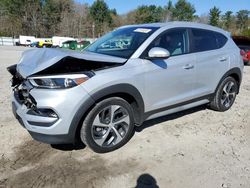 Salvage cars for sale at Mendon, MA auction: 2017 Hyundai Tucson Limited