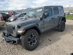 Salvage cars for sale at Magna, UT auction: 2021 Jeep Wrangler Unlimited Rubicon 4XE